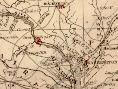Map Depicting Conn's Ferry, Shown as Coon's F.